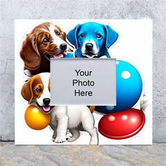 Cute Dog Dogs Animal Pet White Wall Photo Frame 5  X 7  by Semog4