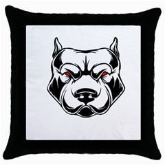 Dog Animal Mammal Bulldog Pet Throw Pillow Case (black) by Semog4