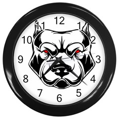 Dog Animal Mammal Bulldog Pet Wall Clock (black) by Semog4