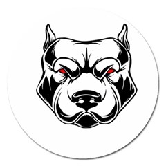 Dog Animal Mammal Bulldog Pet Magnet 5  (round) by Semog4