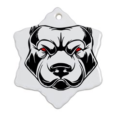 Dog Animal Mammal Bulldog Pet Ornament (snowflake) by Semog4