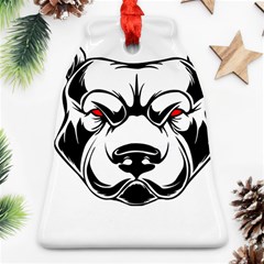 Dog Animal Mammal Bulldog Pet Bell Ornament (two Sides) by Semog4