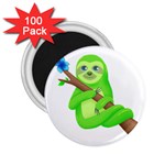 Sloth Branch Cartoon Fantasy 2.25  Magnets (100 pack)  Front