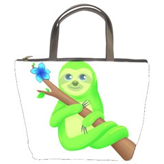 Sloth Branch Cartoon Fantasy Bucket Bag by Semog4