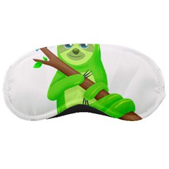 Sloth Branch Cartoon Fantasy Sleeping Mask by Semog4