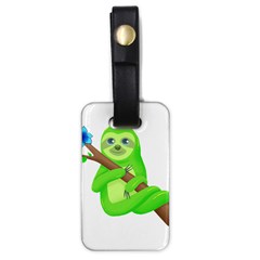 Sloth Branch Cartoon Fantasy Luggage Tag (one Side) by Semog4