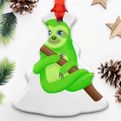 Sloth Branch Cartoon Fantasy Ornament (christmas Tree)  by Semog4