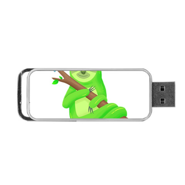 Sloth Branch Cartoon Fantasy Portable USB Flash (Two Sides)