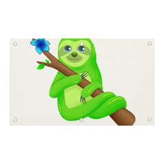 Sloth Branch Cartoon Fantasy Banner And Sign 5  X 3  by Semog4