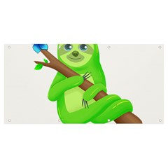 Sloth Branch Cartoon Fantasy Banner And Sign 8  X 4 