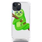 Sloth Branch Cartoon Fantasy iPhone 13 mini TPU UV Print Case Front