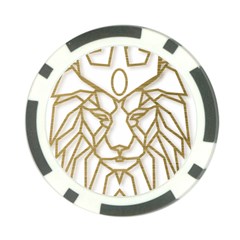 Lion Face Wildlife Crown Poker Chip Card Guard by Semog4