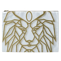 Lion Face Wildlife Crown Cosmetic Bag (xxl) by Semog4