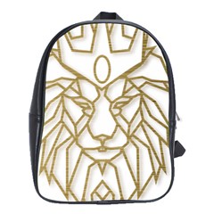 Lion Face Wildlife Crown School Bag (xl) by Semog4