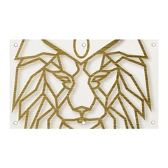 Lion Face Wildlife Crown Banner And Sign 5  X 3  by Semog4