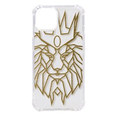 Lion Face Wildlife Crown Iphone 14 Tpu Uv Print Case