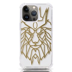 Lion Face Wildlife Crown Iphone 13 Pro Tpu Uv Print Case