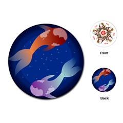 Koi Fish Carp Water Nature Animal Playing Cards Single Design (round) by Semog4