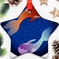 Koi Fish Carp Water Nature Animal Star Ornament (two Sides) by Semog4