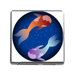 Koi Fish Carp Water Nature Animal Memory Card Reader (square 5 Slot) by Semog4