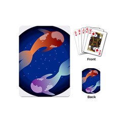 Koi Fish Carp Water Nature Animal Playing Cards Single Design (mini) by Semog4