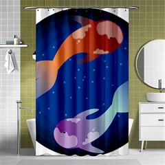 Koi Fish Carp Water Nature Animal Shower Curtain 48  X 72  (small)  by Semog4