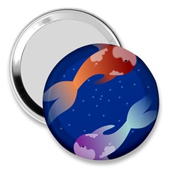 Koi Fish Carp Water Nature Animal 3  Handbag Mirrors by Semog4