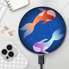 Koi Fish Carp Water Nature Animal Wireless Fast Charger(white) by Semog4