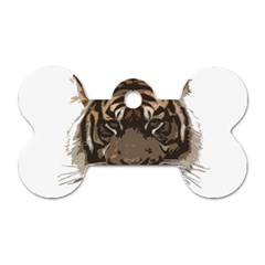 Tiger Comic Cartoon Animal Dog Tag Bone (one Side) by Semog4