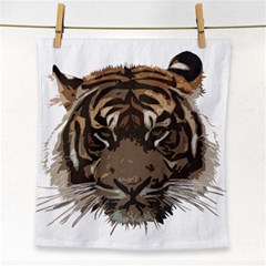 Tiger Comic Cartoon Animal Face Towel by Semog4