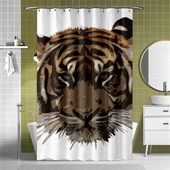 Tiger Comic Cartoon Animal Shower Curtain 48  X 72  (small)  by Semog4