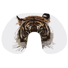 Tiger Comic Cartoon Animal Travel Neck Pillow by Semog4