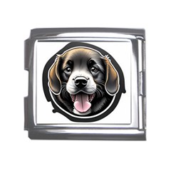 Dog Animal Puppy Pooch Pet Mega Link Italian Charm (18mm) by Semog4