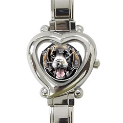 Dog Animal Puppy Pooch Pet Heart Italian Charm Watch by Semog4