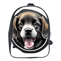 Dog Animal Puppy Pooch Pet School Bag (xl) by Semog4