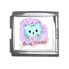 Cat Valentine-s Day Valentine Mega Link Italian Charm (18mm) by Semog4