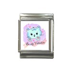 Cat Valentine-s Day Valentine Italian Charm (13mm) Front