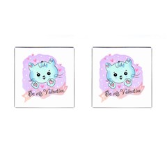 Cat Valentine-s Day Valentine Cufflinks (square) by Semog4