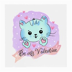 Cat Valentine-s Day Valentine Medium Glasses Cloth by Semog4