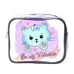 Cat Valentine-s Day Valentine Mini Toiletries Bag (one Side) by Semog4