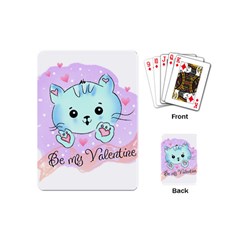 Cat Valentine-s Day Valentine Playing Cards Single Design (mini) by Semog4