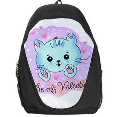 Cat Valentine-s Day Valentine Backpack Bag by Semog4