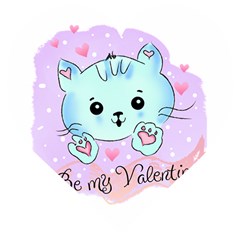 Cat Valentine-s Day Valentine Wooden Puzzle Heart by Semog4