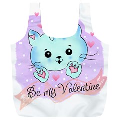 Cat Valentine-s Day Valentine Full Print Recycle Bag (xxxl) by Semog4