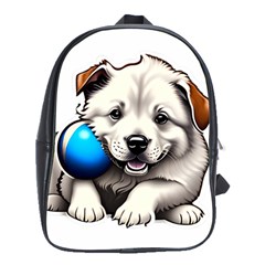 Dog Animal Pet Puppy Pooch School Bag (large) by Semog4