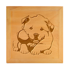 Dog Animal Pet Puppy Pooch Wood Photo Frame Cube by Semog4