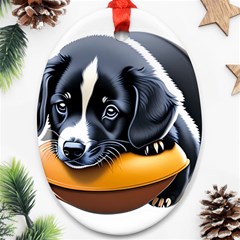 Dog Animal Cute Pet Puppy Pooch Ornament (oval) by Semog4