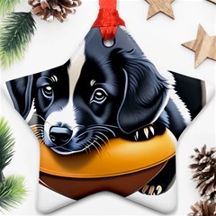 Dog Animal Cute Pet Puppy Pooch Ornament (star) by Semog4