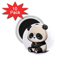 Cute Panda Bear Animal Cartoon 1 75  Magnets (10 Pack)  by Semog4