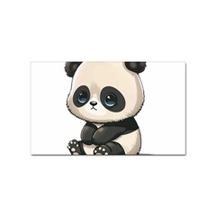 Cute Panda Bear Animal Cartoon Sticker (rectangular) by Semog4